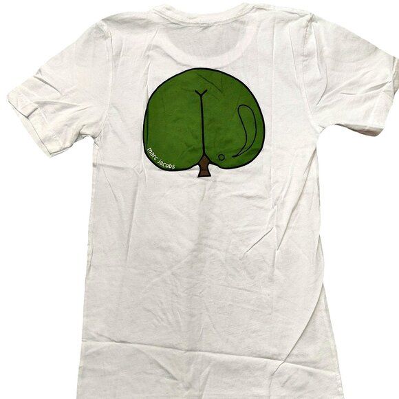 Marc by Marc Jacobs White Cotton Graphic Printed Tee Shirt Sz Small - Picture 6 of 8